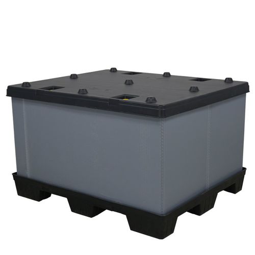 Kunststoff-Palettenbox - UP4048xx-C series - RPP Containers - für Materialumschlag / Schutz / zusammenklappbar