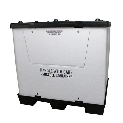 Karton-Palettenbox - UP404845-1 - RPP Containers - für Materialumschlag / zusammenklappbar / mit Deckel