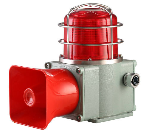 Sirene / LED -Alarmleuchte - HDSL-135 - MA Safety Signal Co.,Ltd. - Hornstrahler / elektronisch / für Intensiveinsatz