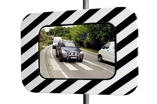 Sicherheitsspiegel - 40x60cm, ø 60 cm, 60x80 cm | TM-F - Dancop International GmbH - konvex / Edelstahl / Polycarbonat