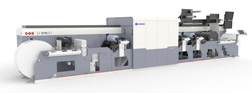 Inline-Flexodruckmaschine - EF SYMJET - MPS Systems - 3-Farben / für Papier / Tintenstrahl