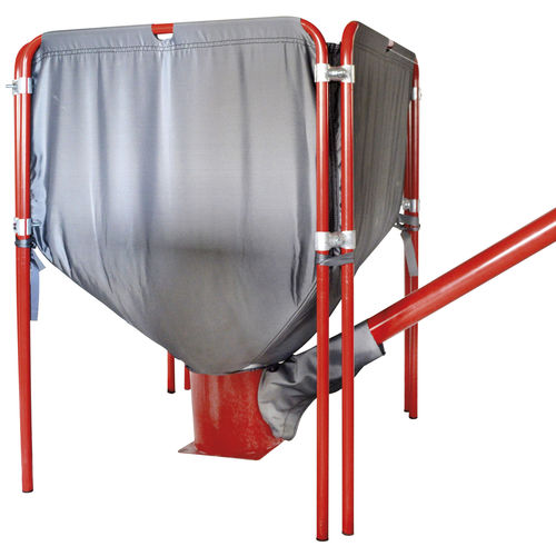 Flexibler Silo - MIDI  - SILOTEC - mit konischem Boden / mit Extraktor / für Biomasse