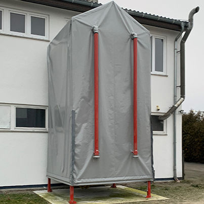 Silo mit konischem Boden - MAXI - SILOTEC - flexibel / für Holzpellets / für den Außeneinsatz