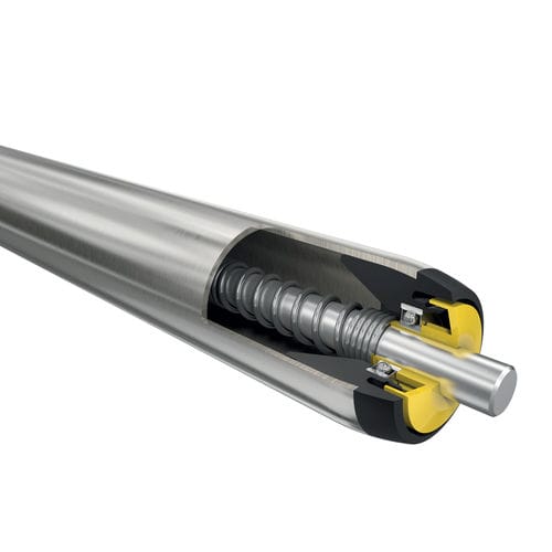Freie Förderrolle - 1700 series - Interroll - mit Riemenantrieb / PVC / Aluminium