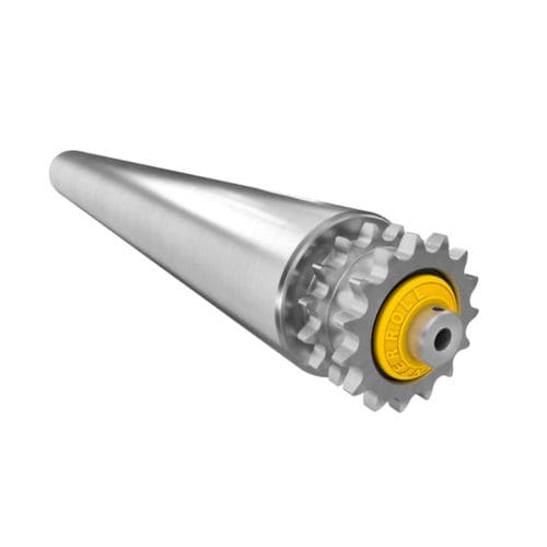 Asynchron-Trommelmotor - DP 008 series - Interroll - mit Riemenantrieb / für Förderanlagen