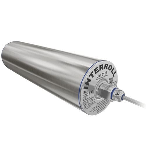 Asynchron-Trommelmotor - DM 0113 - Interroll - dreiphasig / mit Riemenantrieb / für Förderanlagen