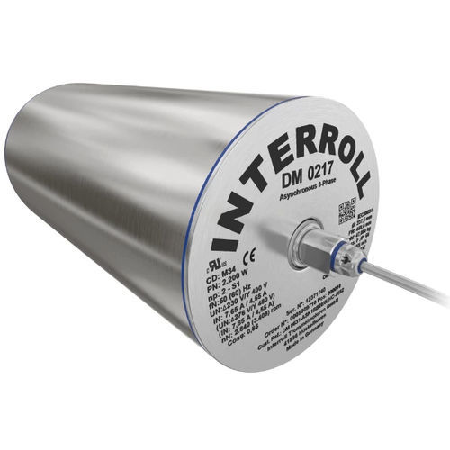 Asynchron-Trommelmotor - DM 0217 - Interroll - dreiphasig / mit Riemenantrieb / für Förderanlagen