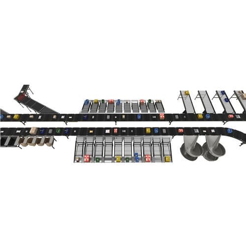 Sortierer mit Querteppich - MX-H - Interroll - für die Lebensmittelindustrie / für Päckchen / für Karton