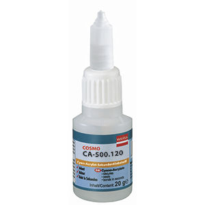 Cyanacrylat-Klebstoff - COSMO CA-500.120 - Weiss Chemie - für Metall / für Kunststoff / für Gummi