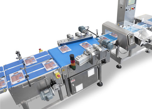 End-of-Line-System / für Kontrollwaagen - IDECON S.R.L. - Kollimator / mit Stapelmaschine / Trenner