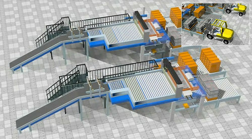Oben-Palettierer - Shin Heung Machine Company (SMC) - für Säcke / für Kisten