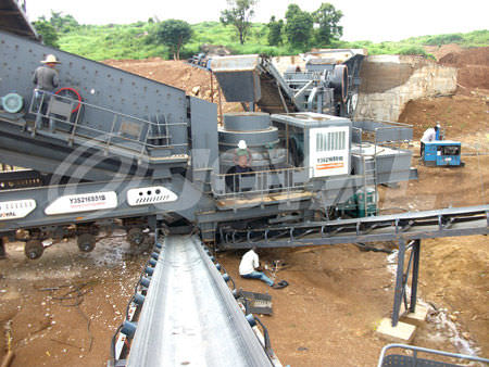 Kegelbrecher - Y3S1548Y900 - Shanghai Joyal Machinery Co., Ltd. - mobil / kompakt / mit Gummireifen