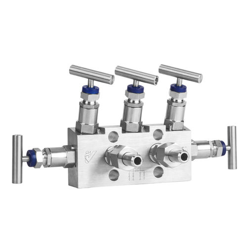 5-Wege-Verteilerblock - FZ50 - Shanghai LEEG Instruments Co.,Ltd. - Edelstahl / für Gas / für Druckmessinstrumente