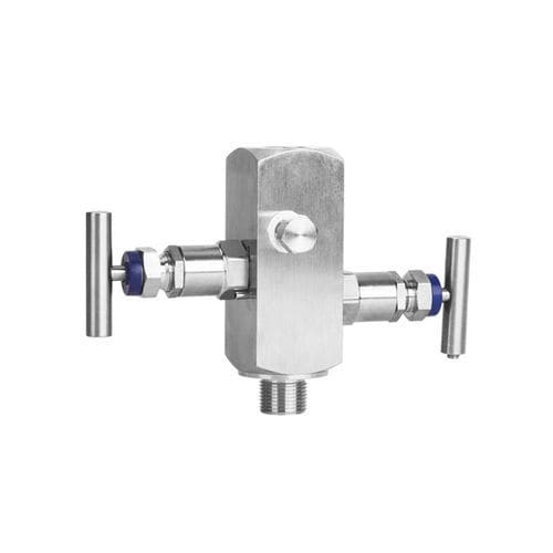 2-Wege-Verteilerblock - FZ10 - Shanghai LEEG Instruments Co.,Ltd. - Edelstahl / für Gas / für Druckmessinstrumente