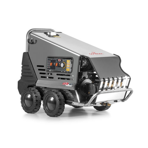 Heißwasser-Hochdruckreiniger - CI H40 EM INOX - Comac spa - dreiphasig / mobil / Edelstahl