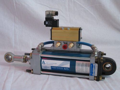 Pneumatikzylinder - MS series - AirControl Industrial S.L. - Aluminium / mit integriertem Magnetventil