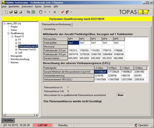 Reporting-Software - CRQWin   - Topas GmbH - Datenerfassung