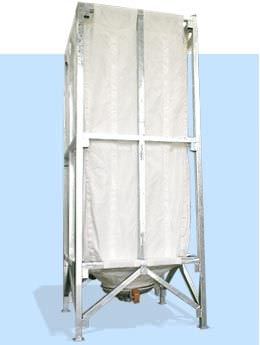 Silo / Trevira CS® - HH, MM, SS, UU, VV Series - Eurofim - flexibel / mit Extraktor / mit Vibrationsboden
