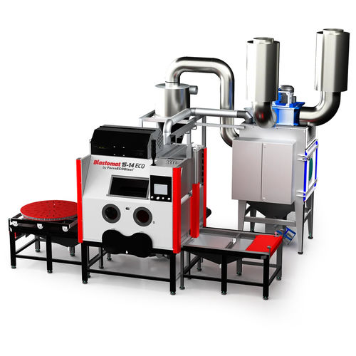 Automatische Sandstrahlanlage - Blastomat - FerroECOBlast - Druck / Injektor / Drehtisch