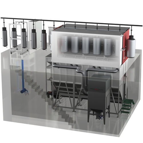 Automatische Sandstrahlanlage - BoilerBlast 2/6 Eco - FerroECOBlast - Druck