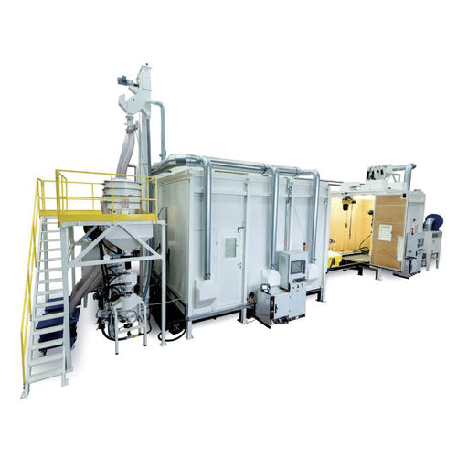Roboter-Kugelstrahlanlage - AR series - FerroECOBlast - Drehtisch / für Metall