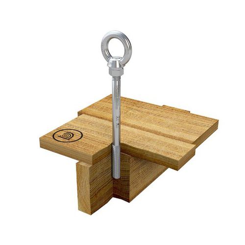 Edelstahl-Fallschutzanker - ABS-Lock III-H - SafetyConcept s.a. - für Holz