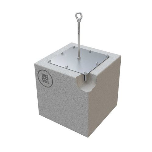 Edelstahl-Fallschutzanker - ABS-Lock X-Y - SafetyConcept s.a. - für Dach / Beton
