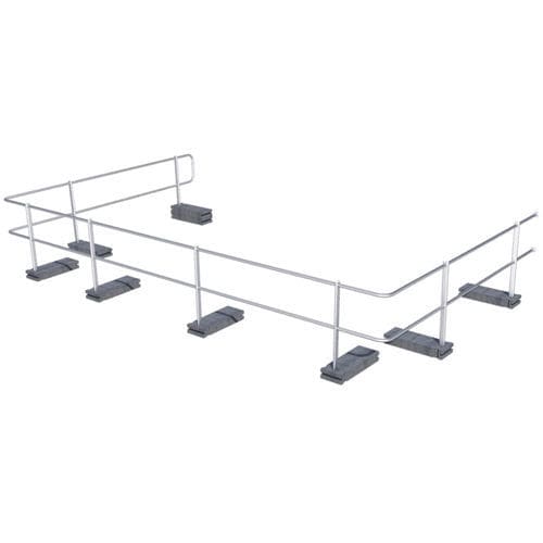 Beschwertes Schutzgeländer - ABS Guard OnTop Weight - SafetyConcept s.a. - Aluminium / für Flachdach