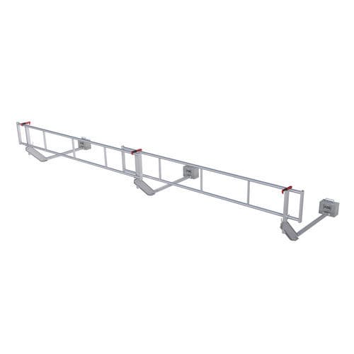 Temporäres Schutzgeländer - ABS Mobile Guard – flat - SafetyConcept s.a. - beschwert / Aluminium / für Flachdach