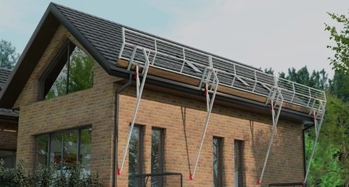 Temporäres Schutzgeländer - Pitched - SafetyConcept s.a. - Aluminium