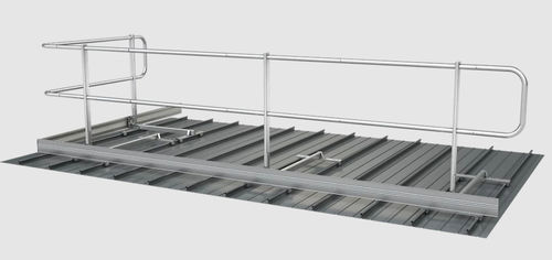 Selbsttragendes Schutzgeländer - Falz - SafetyConcept s.a. - Kupfer / Aluminium / Zink