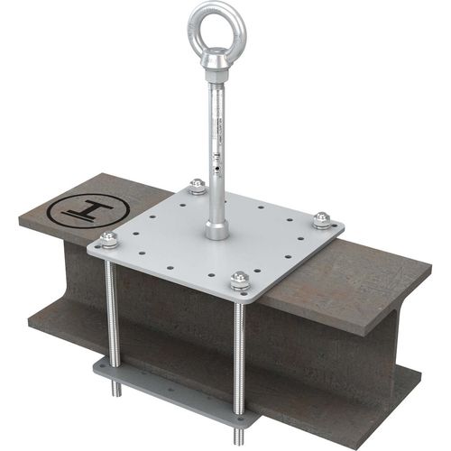 Edelstahl-Fallschutzanker - ABS-Lock X-Klemm - SafetyConcept s.a. - für Stahl / für Dach