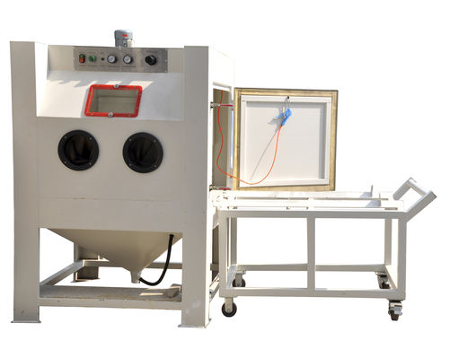 Manuelle Sandstrahlanlage - CL-1212FTA  - Hangzhou color powder coating equipment ltd - Injektor / Drehtisch
