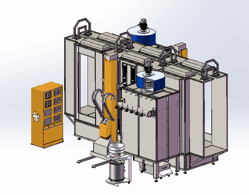 Automatische Pulverbeschichtungskabine - COLO-S-Basic Type (COLO-S-0825) - Hangzhou color powder coating equipment ltd