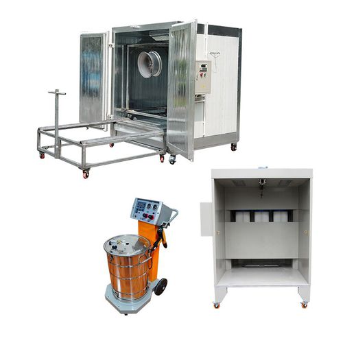 Geschlossene Pulverbeschichtungskabine - KF-668 - Hangzhou color powder coating equipment ltd - für Einzelteile