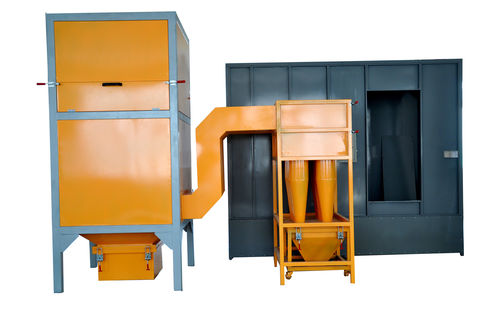 Offene Lackierkabine - COLO-S10 - Hangzhou color powder coating equipment ltd - für Einzelteile / Filterung / mit horizontaler Belüftung