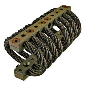 Zylindrische elastische Lagerung - V10Z70-3750 series - Advanced Antivibration Components - Stahl / Drahtseil-Dämpfer