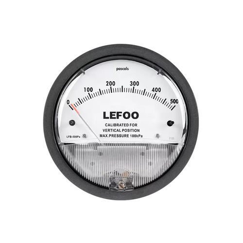 Manometer mit Zifferblatt-Anzeige - LFB - ZHEJIANG LEFOO CONTROLS CO., LTD - Relativdruck / Differential / für rückseitigen Einbau