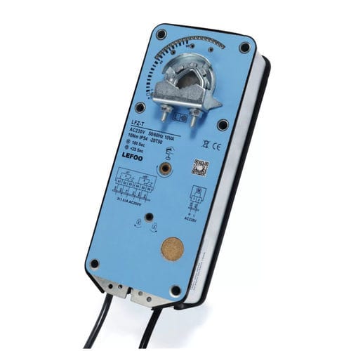 Elektrischer Klappenantrieb - LFZ-T series - ZHEJIANG LEFOO CONTROLS CO., LTD - manuell / drehbar / Vierteldrehung