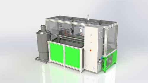 Pneumatische Kantenfräsmaschine - MAQ - Dinamica - Engenharia - Rohr / automatisch / Präzision