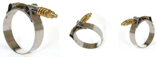 Edelstahl-Schlauchschelle - IDEAL AUTOMOTIVE AND HOSE CLAMPS - Federdruck / T-Bolzen