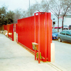 Schiebetür - VCR series - ALFATECO MADRID S.A. - für Außenbereich / motorisiert