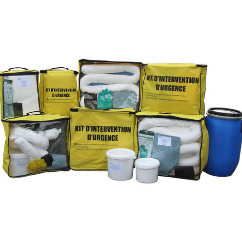 Notfallset für Öl-Verschmutzungen - DIFOPE - gegen chemische Verschmutzungen / Universalkit gegen Umweltverschmutzung / Tasche