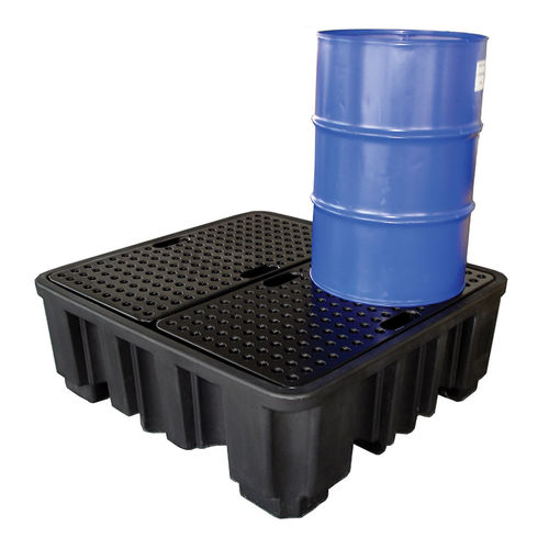 Auffangpalette für 4 Fässer - BRPN 4F - DIFOPE - Kunststoff