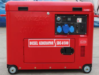 Diesel-Stromaggregat - SDE-6500 series - JAVAC - dreiphasig / einphasig / auf Rollen