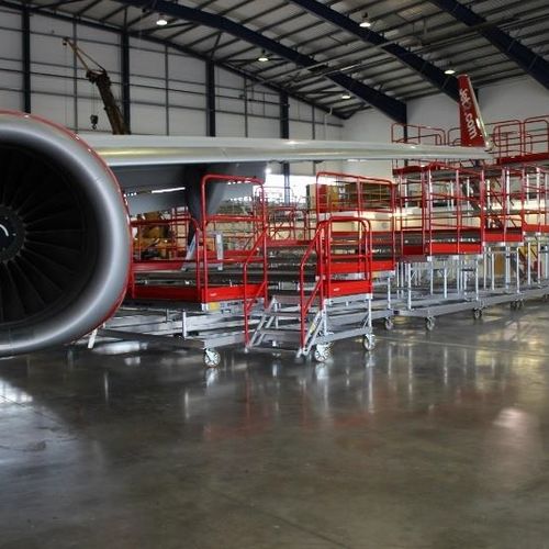 Arbeitsplattform - KEE SAFETY  - Zugang / mobil / für Flugzeugbau