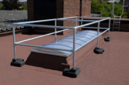 Stahl-Fallschutzgeländer - Kee Dome® - KEE SAFETY  - PVC / für Glasdach