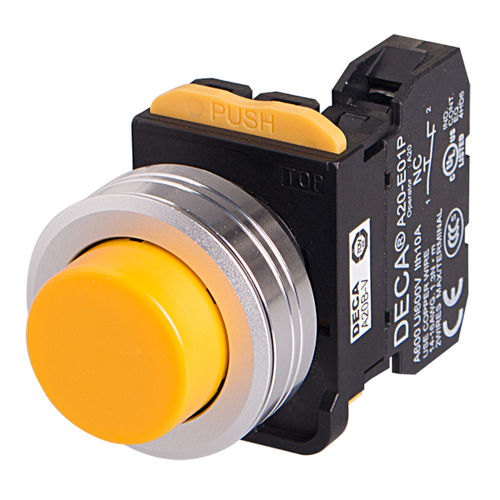 Wasserdichter Drucktaster - DECA Φ22A20 Pushbutton Switches - SWITCHLAB INC. - Metall / elektromechanisch / tastend
