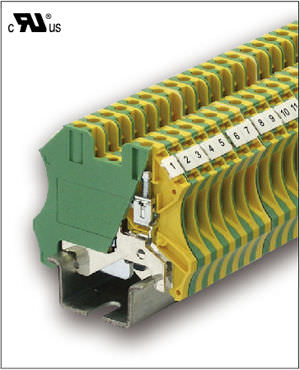 Klemmenblock auf DIN-Schiene - CPE2.5 - SWITCHLAB INC. - mit Schnellanschluss / Erdung