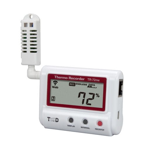 Feuchte-Datenlogger - TR-72nw - T&D Corporation - Temperatur / Netzwerkfähiger LAN WLAN / mit LCD-Display